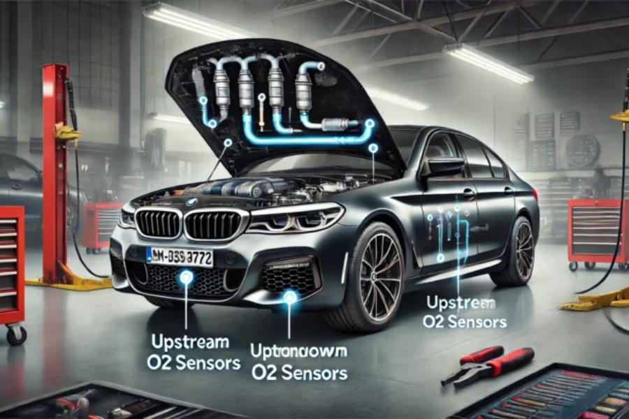 Location of O2 Sensors on a 2018 BMW G30 M550xi